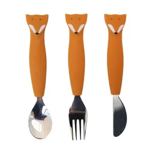 Enfant Trixie Les Couverts Pour Enfant<Set 3 couverts silicone Mr Fox,