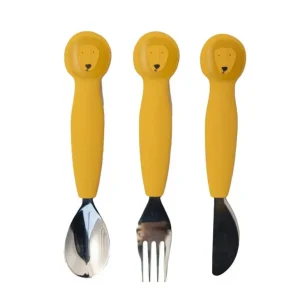 Enfant Trixie Les Couverts Pour Enfant<Set 3 couverts silicone Mr Lion,