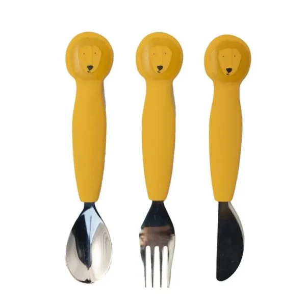 Enfant Trixie Les Couverts Pour Enfant<Set 3 couverts silicone Mr Lion,
