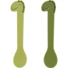 Enfant Trixie Les Couverts Pour Enfant<Set 2 cuillères silicone Mr Dino,