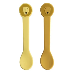 Enfant Trixie Les Couverts Pour Enfant<Set 2 cuillères silicone Mr Lion,