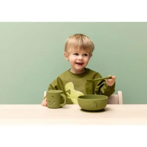 Enfant Trixie Les Couverts Pour Enfant<Set 2 cuillères silicone Mr Dino,