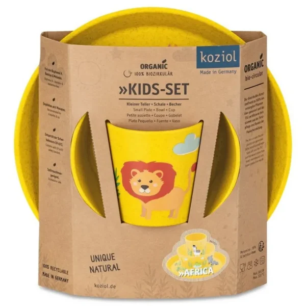 Enfant Koziol La Vaisselle Pour Enfant<Set 3 pièces enfant Africa Connect,