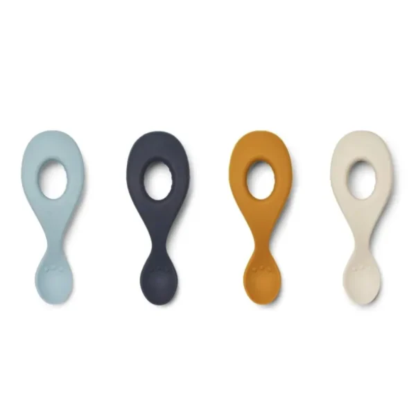 Enfant Liewood La Vaisselle Pour Enfant<Set de 4 cuillères en silicone Liva,