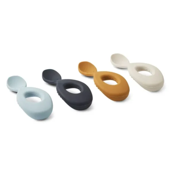 Enfant Liewood La Vaisselle Pour Enfant<Set de 4 cuillères en silicone Liva,