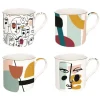 Easy life Bols, Mugs Et Tasses<Set de 4 mugs Modernism,
