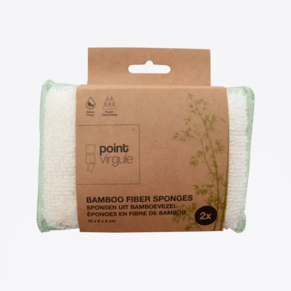 Point Virgule Brosserie | Écologiques<Set de 2 éponges en fibre de bambou,