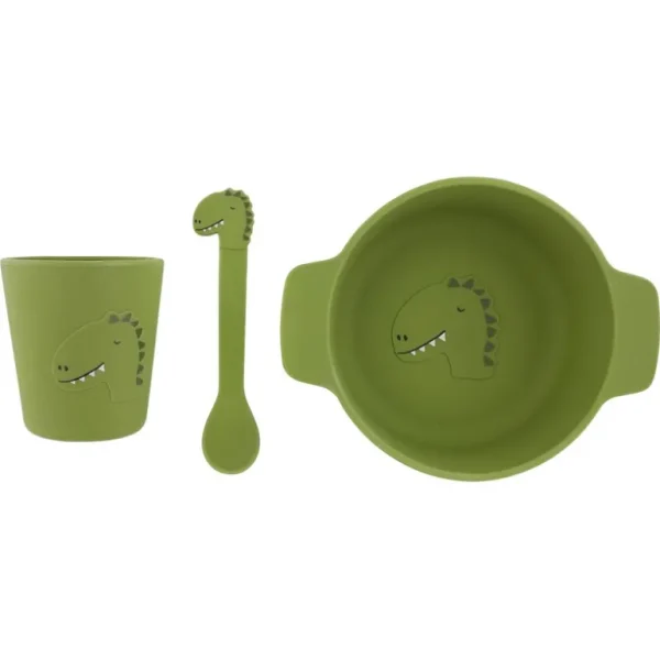 Enfant Trixie La Vaisselle Pour Enfant<Set repas silicone Mr Dino,