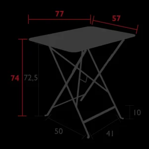 FERMOB Tables De Jardin<Table bistro 77x57 cm,