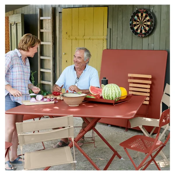 FERMOB Tables De Jardin<Table Caractère pliante 128x128 cm,