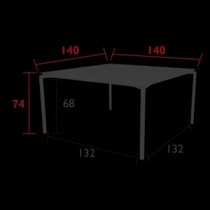FERMOB Tables De Jardin<Table 140x140 cm Calvi,