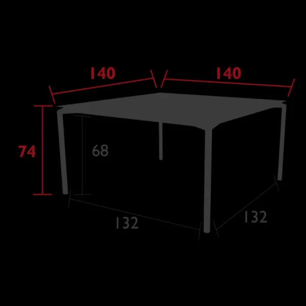 FERMOB Tables De Jardin<Table 140x140 cm Calvi,