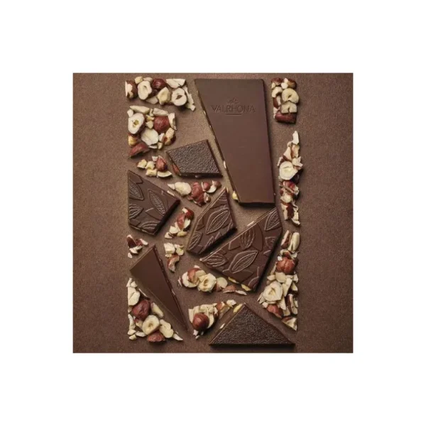 VALRHONA Les Ingrédients Du Pâtissier | Le Chocolat<Tablette chocolat noir Caraïbe & Noisettes 66%,
