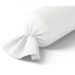 Anne de Solène Housses De Couette, Parures<Taie de traversin Percale Vexin Blanc,