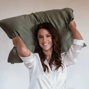 Emily's Pillow Les Accessoires | Housses De Couette, Parures<Taie d'Oreiller en Soie 51 x 76 cm Vert Sauge,