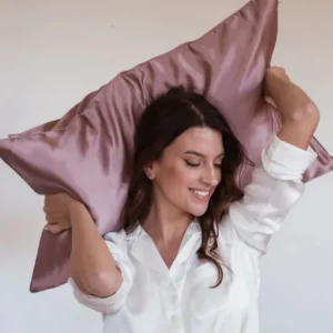 Emily's Pillow Les Accessoires | Housses De Couette, Parures<Taie d'Oreiller en Soie 51 x 76 cm Bois de Rose,
