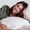 Emily's Pillow Les Accessoires | Housses De Couette, Parures<Taie d'Oreiller en Soie 65 x 65 cm Blanc,