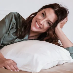 Emily's Pillow Les Accessoires | Housses De Couette, Parures<Taie d'Oreiller en Soie 65 x 65 cm Blanc,