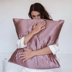 Emily's Pillow Les Accessoires | Housses De Couette, Parures<Taie d'Oreiller en Soie 65 x 65 cm Bois de Rose,