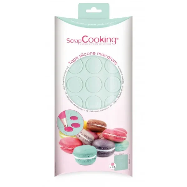 ScrapCooking Les Macarons<Tapis à macarons silicone,