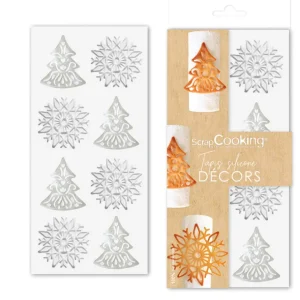 ScrapCooking Moules À Pâtisserie | Toiles Patissières<Tapis silicone pour tuiles décors Noël,