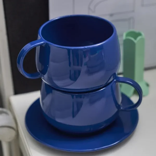 Degrenne Paris Bols, Mugs Et Tasses<Tasse déjeuner 39cl Empiléo Bleu Gourmet,