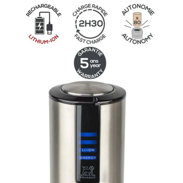 PEUGEOT Ustensiles Pour Le Vin<Tire-bouchon Elis Touch électrique Lithium,