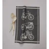 Sylvie Thiriez Torchons<Torchon jacquard Amsterdam noir,