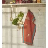 Sylvie Thiriez Torchons<Torchon jacquard Sur un fil orange,