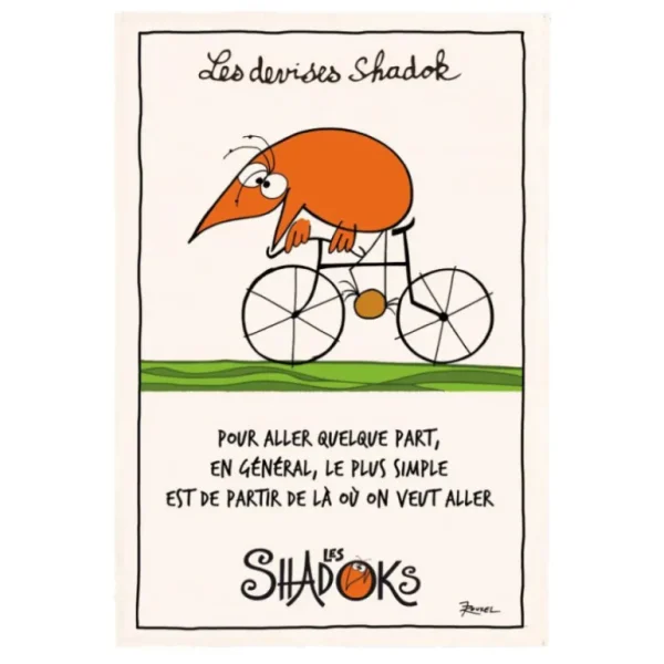 Winkler Torchons<Torchon Shadok à velo,