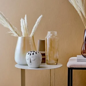 Bloomingville Vases<Vase Blanc en Grès Elissa,