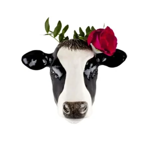 Quail Ceramics UK Vases | Objets Insolites<Vase mural Vache M,